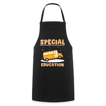 Sonderpädagogik Beruf Lehrer Sonderpädagoge - Kochschürze - Schwarz - Vorne - AI Model Male 185 dark (185cm)