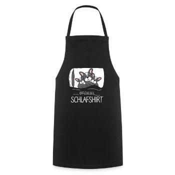 Offizielles Schlafshirt Hund - Kochschürze - Schwarz - Vorne - AI Model Male 185 dark (185cm)