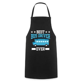Best Bus Driver Ever Bus Travel Coach - Cooking Apron - black - Front - AI Model Male 185 dark (185cm)
