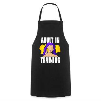 Adult In Education Adult Birthday - Cooking Apron - black - Front - AI Model Male 185 dark (185cm)