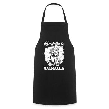 Mythologie nordique Valhalla Dieu Viking Femmes - Tablier de cuisine - noir - Devant - AI Model Male 185 dark (185cm)
