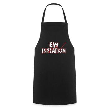 Inflation Gelddrucken Stagflation Humor - Kochschürze - Schwarz - Vorne - AI Model Male 185 dark (185cm)