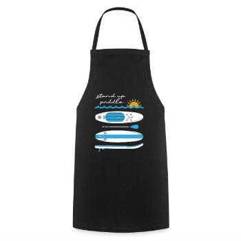 Stand Up Paddling - Cooking Apron - black - Front - AI Model Male 185 dark (185cm)
