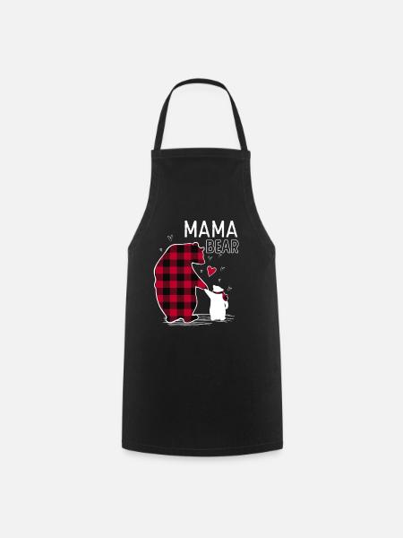 Mama Bear - Kochschürze - Schwarz
