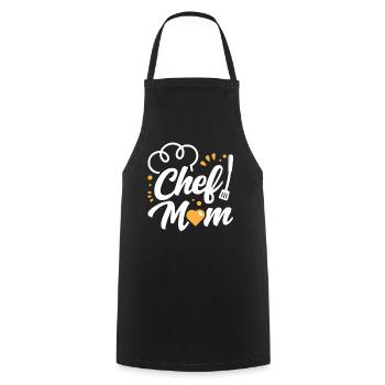 Cook Mama Cook Mother Cooking - Cooking Apron - black - Front - AI Model Male 185 dark (185cm)