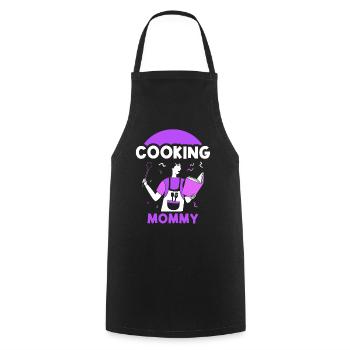 Cooking Mommy Cooking Cook Cook Mother Mom - Cooking Apron - black - Front - AI Model Male 185 dark (185cm)