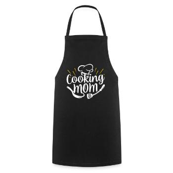 Cuisiner Maman Cuisiner Cuisiner Cuisiner Mère - Tablier de cuisine - noir - Devant - AI Model Male 185 dark (185cm)