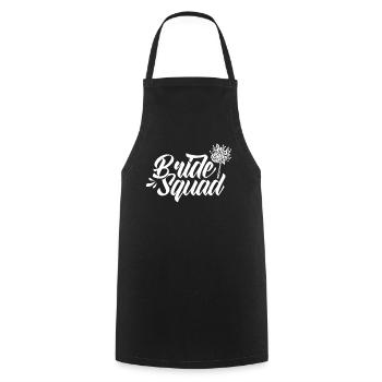 Bride Team Party Mariées Mariage - Tablier de cuisine - noir - Devant - AI Model Male 185 dark (185cm)