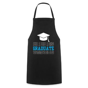 Graduate Graduate AwardEd School Graduate - Cooking Apron - black - Front - AI Model Male 185 dark (185cm)