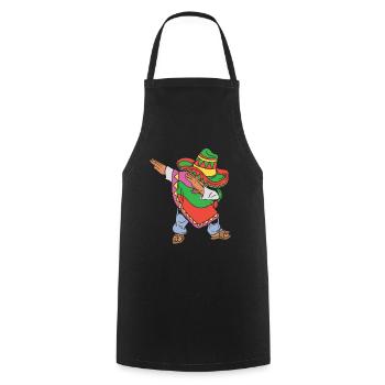 Dabbing Mexican Cinco De Mayo Dabbing Mexicans - Cooking Apron - black - Front - AI Model Male 185 dark (185cm)