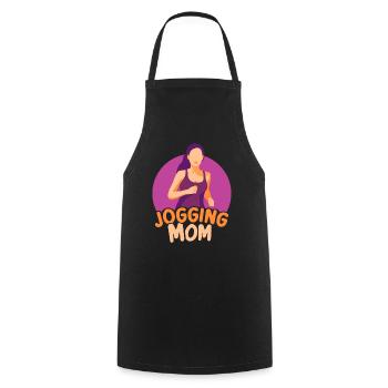 Jogging Maman Jogging Coureur Coureuse Mère - Tablier de cuisine - noir - Devant - AI Model Male 185 dark (185cm)