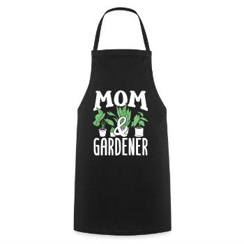 Mère et jardinier Jardin Horticulture Maman - Tablier de cuisine - noir - Devant - AI Model Male 185 dark (185cm)