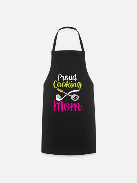 Fière mère cuisinière Maman cuisinière cuisinière cuisinière - Tablier de cuisine - noir