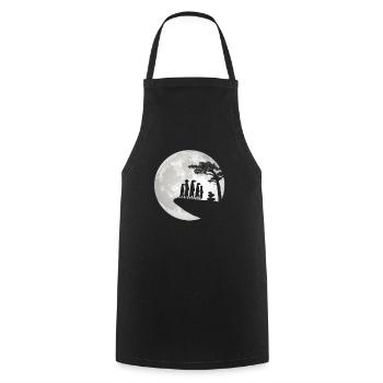 Funny Meerkat & Meerkat - Cooking Apron - black - Front - AI Model Male 185 dark (185cm)