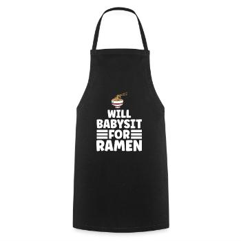 Babysitter Gift Babysitting Best Babysitter - Cooking Apron - black - Front - AI Model Male 185 dark (185cm)