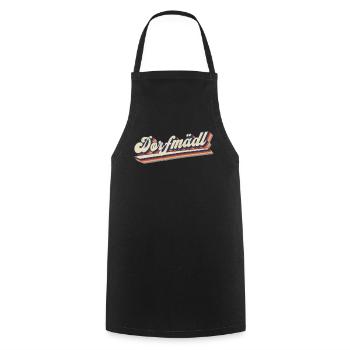 Dorfmädel & Dorffest Spruch - Dorfkind - Kochschürze - Schwarz - Vorne - AI Model Male 185 dark (185cm)