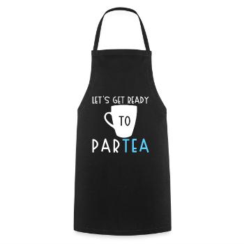 Tea Drinker Tea Lover Gift Tea - Cooking Apron - black - Front - AI Model Male 185 dark (185cm)