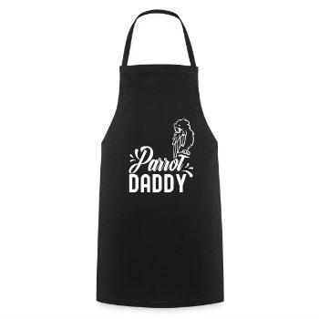 Parrot Papa Animal Cute Pet Parrots - Cooking Apron - black - Front - AI Model Male 185 dark (185cm)