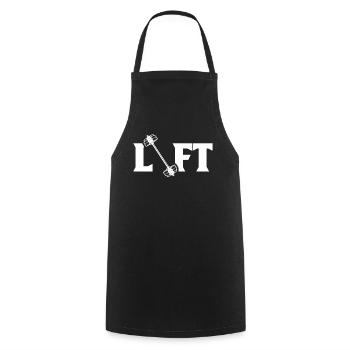 Lift Haltérophile Gym Entraînement d’haltérophilie - Tablier de cuisine - noir - Devant - AI Model Male 185 dark (185cm)