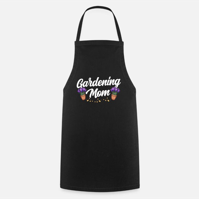 Garten Mama Gartenbau Gärtnerin Mutter - Kochschürze - Schwarz