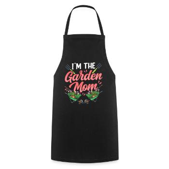 Je suis La Maman Jardin Mère Horticulture Jardinier - Tablier de cuisine - noir - Devant - AI Model Male 185 dark (185cm)
