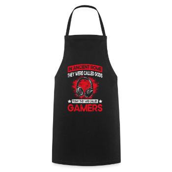 Gamer Saying - Jungen Videospiele & Gaming - Kochschürze - Schwarz - Vorne - AI Model Male 185 dark (185cm)