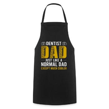 Dentiste Cadeau dentaire Étudiant en médecine Dentiste - Tablier de cuisine - noir - Devant - AI Model Male 185 dark (185cm)