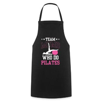 Team Mothers The Pilates Make Mom Mom MomMy - Cooking Apron - black - Front - AI Model Male 185 dark (185cm)