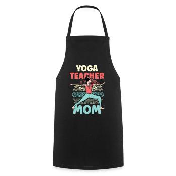 Yoga Lehrerin Mama Yogalehrerin Mami Mutter Hobby - Kochschürze - Schwarz - Vorne - AI Model Male 185 dark (185cm)