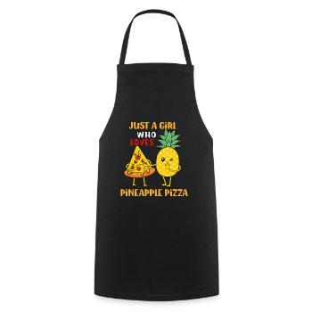 Pizza Food Pizzeria Pizza slice Pizza maker - Cooking Apron - black - Front - AI Model Male 185 dark (185cm)