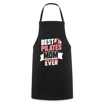 Meilleure mère de Pilates jamais amoureuse de maman - Tablier de cuisine - noir - Devant - AI Model Male 185 dark (185cm)