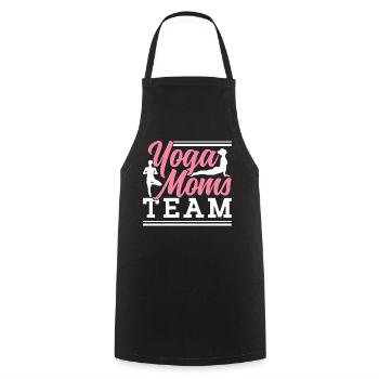 Yoga Mères Équipe Mère Maman Hobby Maman - Tablier de cuisine - noir - Devant - AI Model Male 185 dark (185cm)
