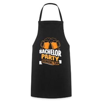 Junggesellenabschied Trinkteam Trinken Team Braut - Kochschürze - Schwarz - Vorne - AI Model Male 185 dark (185cm)