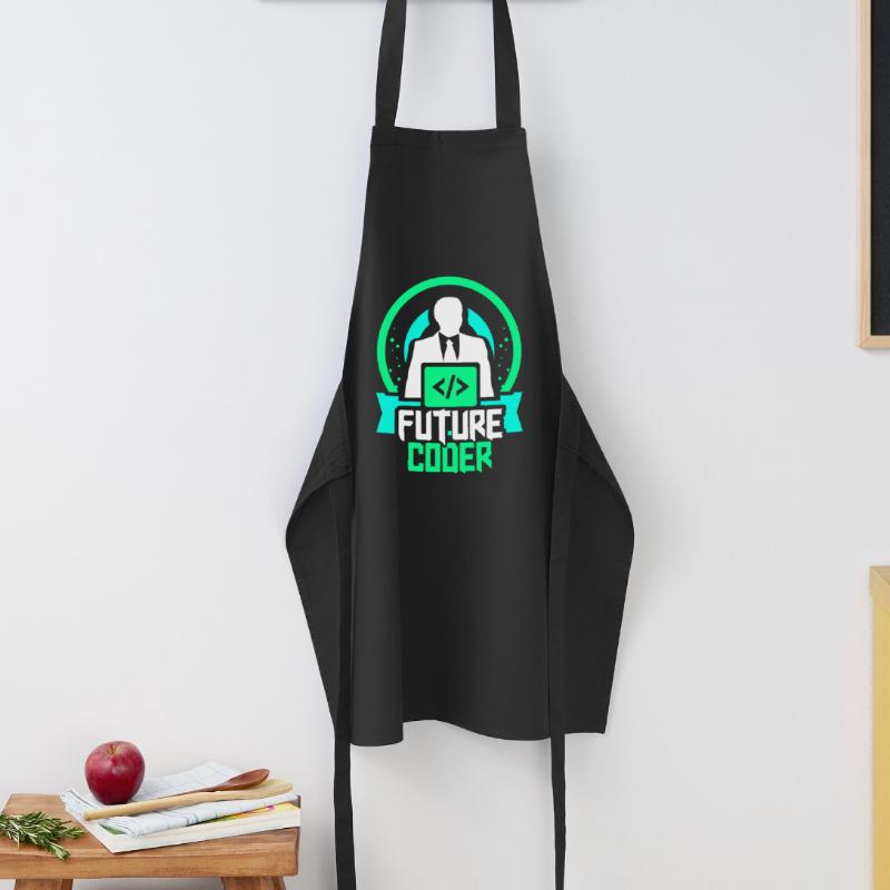 Code du programmeur de codage du futur codeur Tablier de cuisine