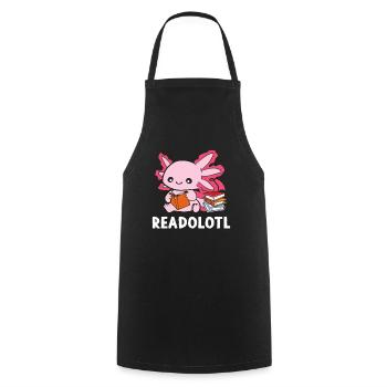 Readolotl - Tablier de cuisine - noir - Devant - AI Model Male 185 dark (185cm)