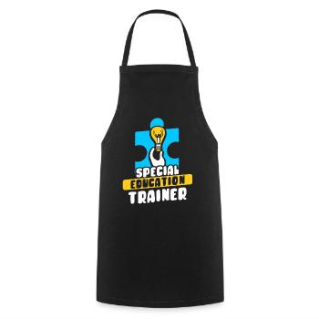 Formateur en éducation de l’enfance en difficulté Enseignant en éducation de l’enfance en difficulté - Tablier de cuisine - noir - Devant - AI Model Male 185 dark (185cm)