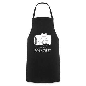 Offizielles Schlafshirt Eisbär - Kochschürze - Schwarz - Vorne - AI Model Male 185 dark (185cm)