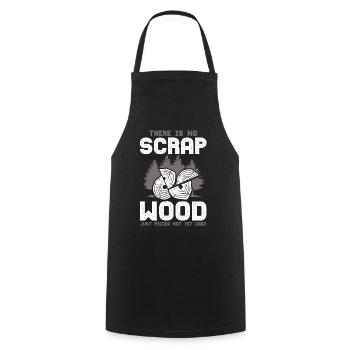 Carpenter Gift Saying Woodworking - Cooking Apron - black - Front - AI Model Male 185 dark (185cm)