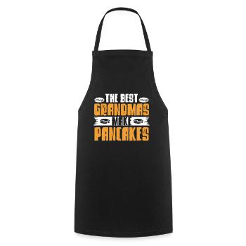 Pfannkuchen Liebhaber Geschenk Pfannkuchen Spruch - Kochschürze - Schwarz - Vorne - AI Model Male 185 dark (185cm)