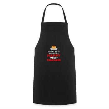 Pfannkuchen Liebhaber Geschenk Pfannkuchen Spruch - Kochschürze - Schwarz - Vorne - AI Model Male 185 dark (185cm)
