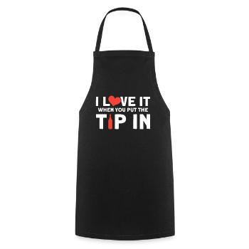 Bartender Gift Mixologist Saying Bar - Cooking Apron - black - Front - AI Model Male 185 dark (185cm)
