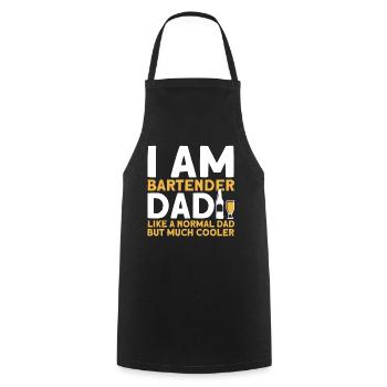 Bartender Gift Mixologist Saying Bar - Cooking Apron - black - Front - AI Model Male 185 dark (185cm)