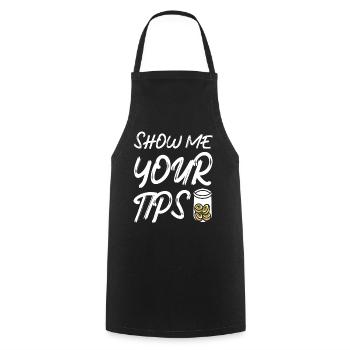 Bartender Gift Mixologist Saying Bar - Cooking Apron - black - Front - AI Model Male 185 dark (185cm)