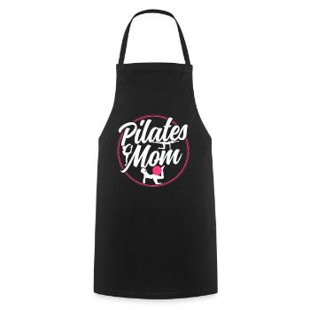 Pilates Mama Mami Mère Amante - Tablier de cuisine - noir - Devant - AI Model Male 185 dark (185cm)