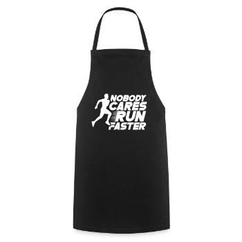 No one cares about running fast runners - Cooking Apron - black - Front - AI Model Male 185 dark (185cm)