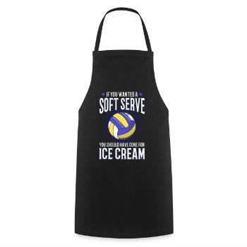 Cadeau de joueur de volley-ball Drôle de volley-ball - Tablier de cuisine - noir - Devant - AI Model Male 185 dark (185cm)