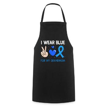 In November Blue For Grandmom Diabetes Awareness - Kochschürze - Schwarz - Vorne - AI Model Male 185 dark (185cm)