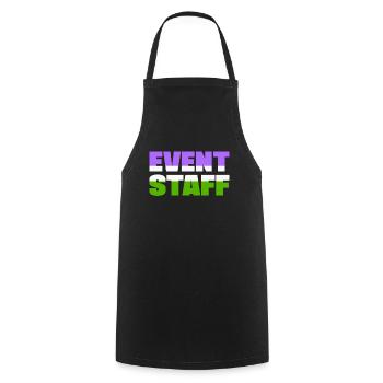 Event Staff Shirt Party Crew Uniform Pride Lgbt - Cooking Apron - black - Front - AI Model Male 185 dark (185cm)