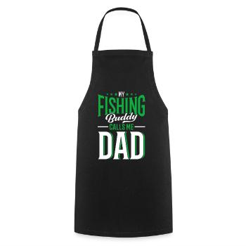 Cadeau de pêche Pêche Pêcheur Drôle De Pêcheur - Tablier de cuisine - noir - Devant - AI Model Male 185 dark (185cm)