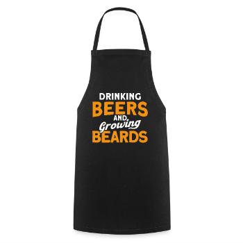 Barbes Dire Barbe Drôle Barbe Cadeau Barbe - Tablier de cuisine - noir - Devant - AI Model Male 185 dark (185cm)